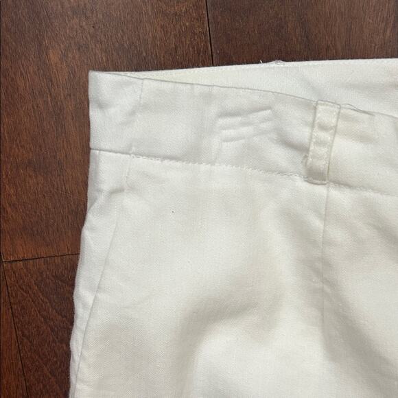 Coldwater Creek Women’s White Linen Blend Wide Leg Pants, Size 12 - Picture 4 of 13